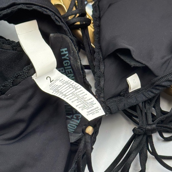 🆕 ZIMMERMANN 🧿 NWOT Vitali Trimmed Mini Tri Bikini, Black, Sz 2 - US 6 / 8 - Picture 15 of 15